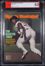 September 6, 1982 Sports Illustrated Newsstand Rickey Henderson PSA 6.0