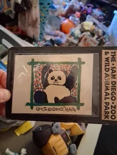 Vintage San Diego Zoo Temporary Tattoo Panda Bear