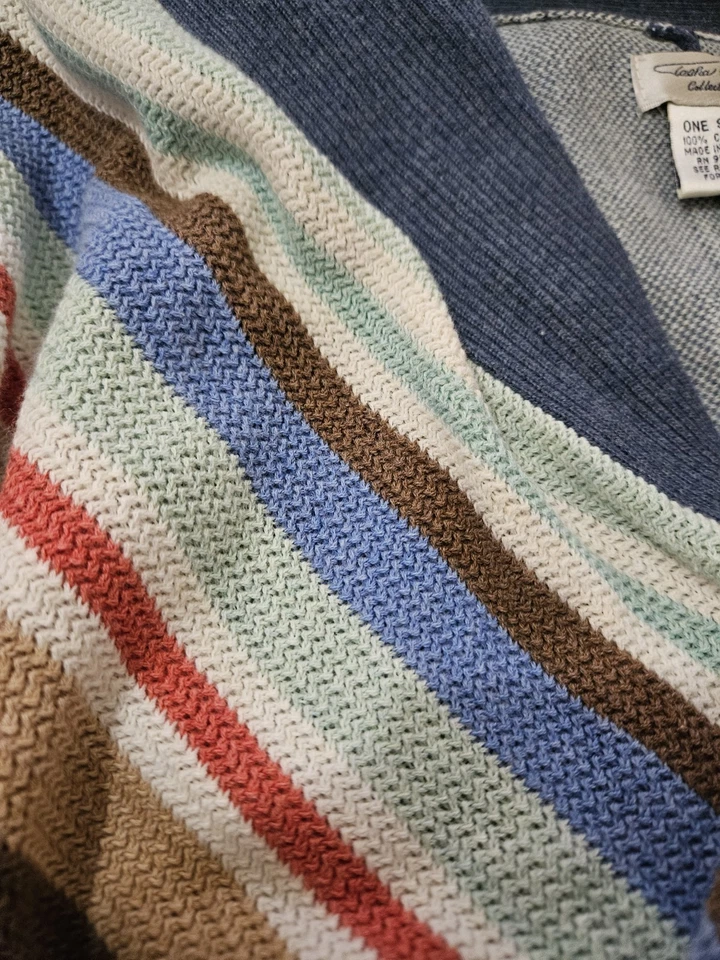 Auténtico -100% Algodón Tasha Polizzi Boho-Multicolor Suroeste- Tribal Foto 3 de 4