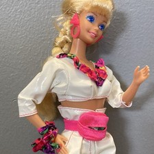 Mattel Barbie Rollerblade Doll Skates Flicker n Flash Original Outfit Pink White