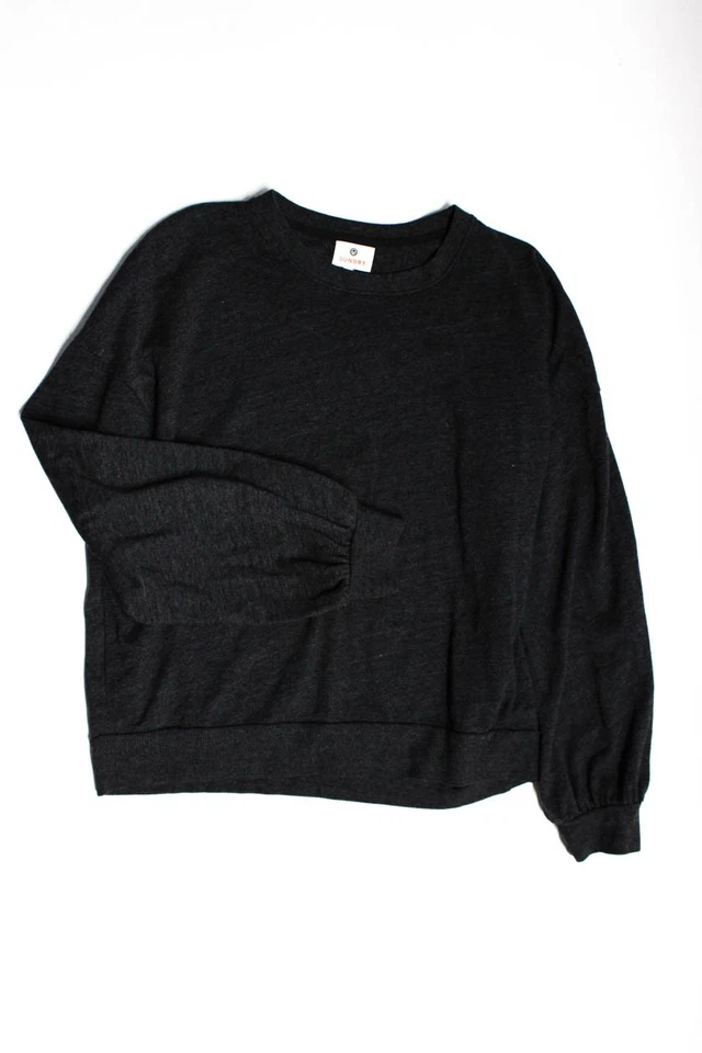 Sundry Mujer Cuello Redondo Mangas Largas Pullover Sudadera Negra Talla 2 Lote 2 Foto 2 de 4