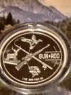 1 oz .999 Colorized Silver Round - Gun & Rod Deer Bass Duck Coin Factory Sealed