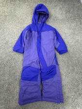 L.L. Bean Snowsuit Toddler 3T Purple Puffer One Piece Hooded Winter Ski Snow