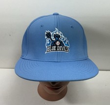 Blue Devils Baseball Hat Flex Sz LG-XL 7 3/8 - 8 Light Blue Team Sports Cap