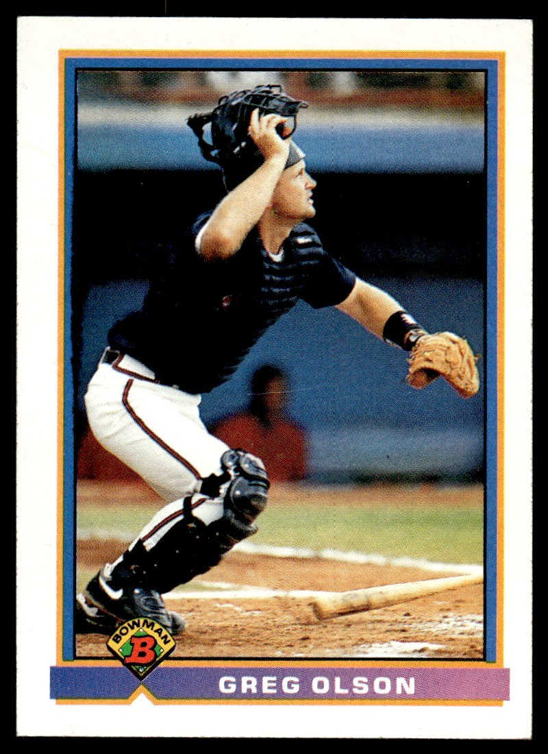 1991 Bowman Greg Olson Atlanta Braves #577 15064