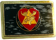 Moose Club Lodge Decorative Belt Buckle - Western Style Belt Buckle