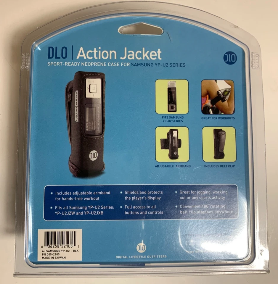 Chaqueta de Acción DLO para Samsung Serie YP-U2 Nueva Uso Activo Manos Libres Foto 4 de 4