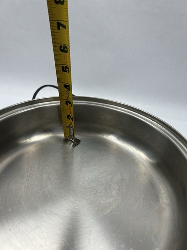 VTG Chef's Ware Model 600 Liquid Core 11" Electric Skillet Pan & Lid- WORKS - Picture 15 of 17