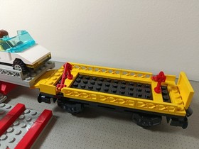 Lego 9v Train Sets 4544 Car Transport Wagon with Car