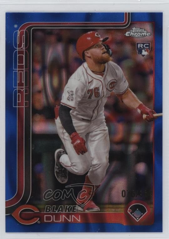 2025 Topps Chrome Blue RayWave Refractor /150 Blake Dunn #161 Rookie RC 19l7