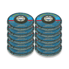 Image of 10 FLAP GRINDING SANDING DISCS ZIRCONIUM OXIDE P120 GRIT RDGTOOLS