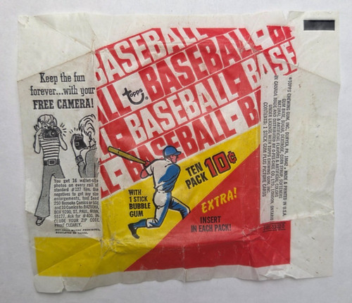 1970 Topps Baseball - Ten Cent - Card Wax Wrapper (C)