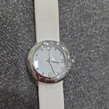 Marc by Marc Jacobs Wrist Watch Women's White Leather Analog Dial Authentic