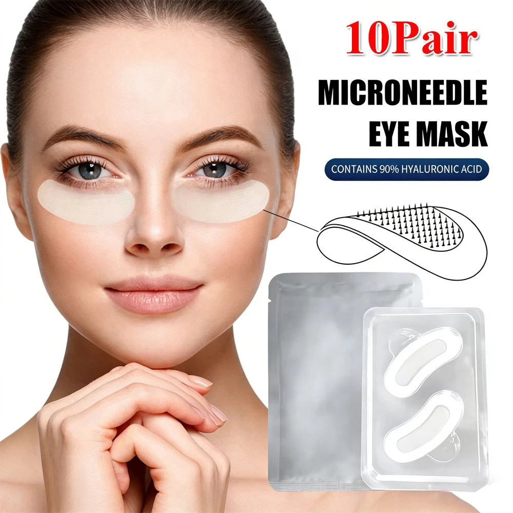 Hyaluronic Acid Microneedle Eye Patches for Dark Circles & Wrinkles, Puffiness