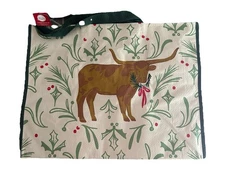 H-E-B Longhorn Christmas Reusable  Shopping Bag