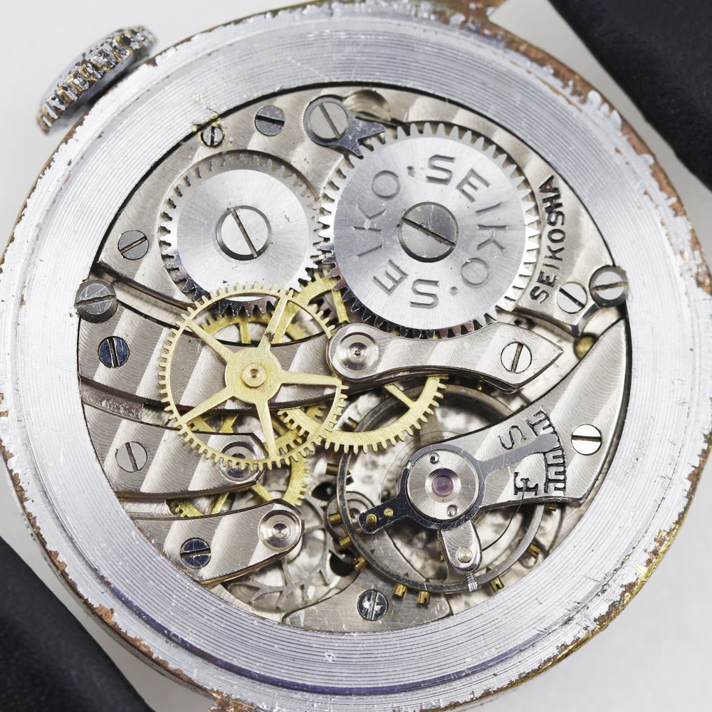SEIKO SEIKOSHA PRECISION Watches antique grayDial Stainless