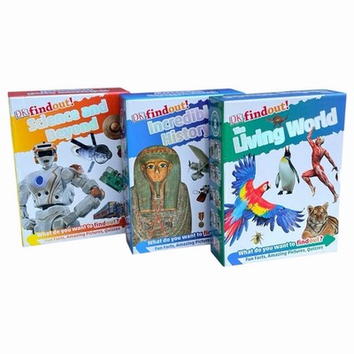 DK Find Out! Science, History and Living World Book Set 23 Educational Books