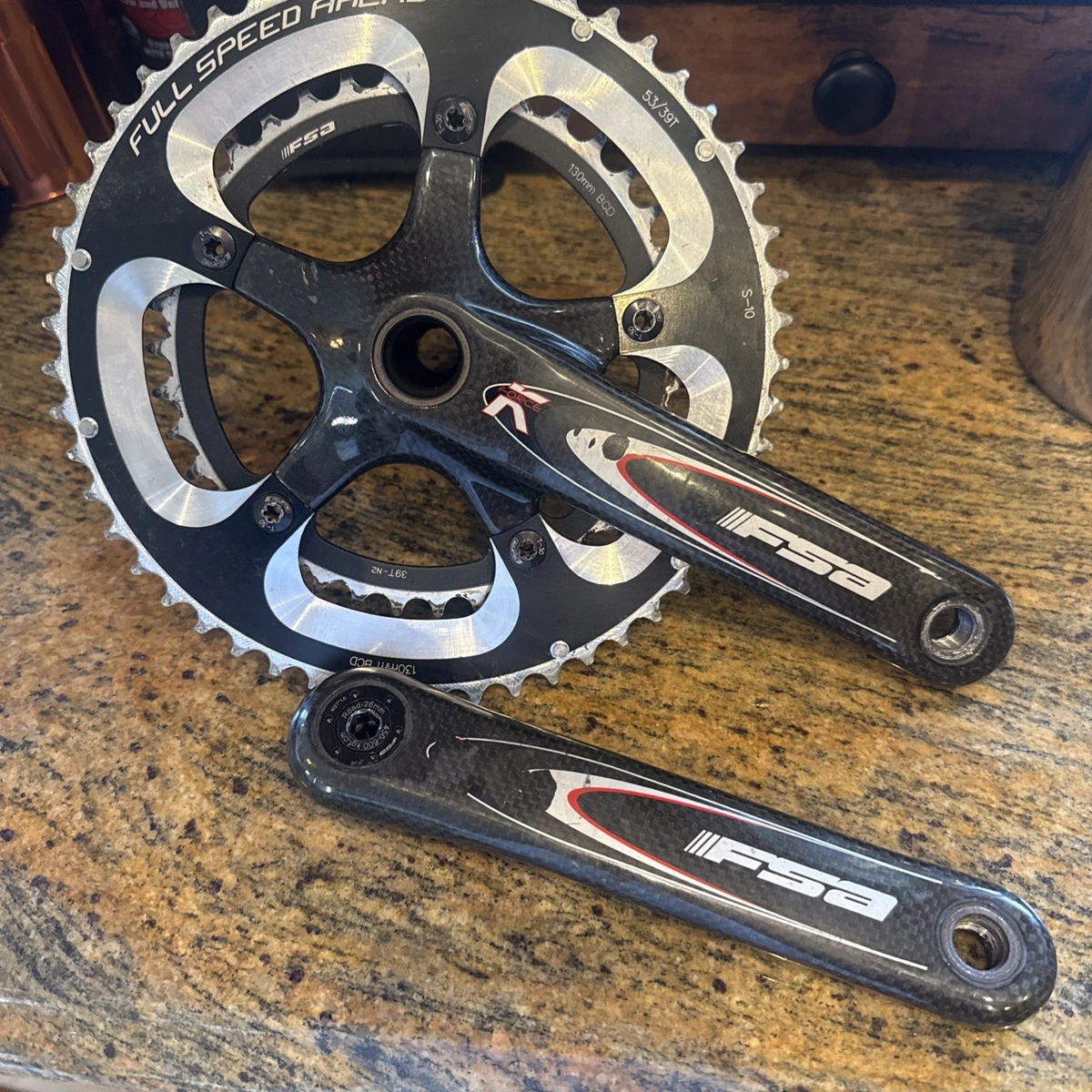Pédalier FSA K-Force Lite Mega Exo, 170 mm, 52-38 dents