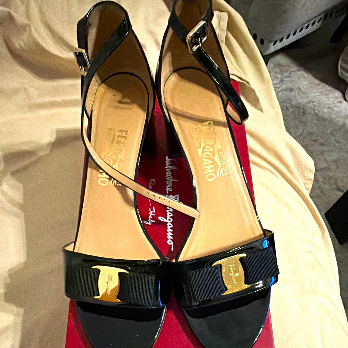 Salvatore Ferragamo Black Sandals for Women for sale | eBay