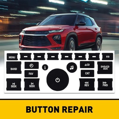 Fits Chevy Buick GMC Radio Volume Control Knob Chrome Button Decal Sticker USA
