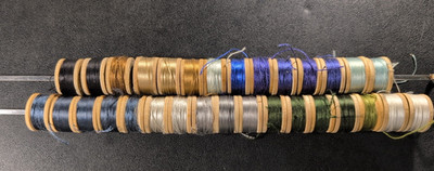 Silk Sewing Thread Buttonhole Twist D Belding Corticelli Vintage Wooden Spool