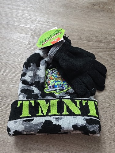 Teenage Mutant Ninja Turtles Waffle Knit Gloves Boys 4-12 - Picture 3 of 5