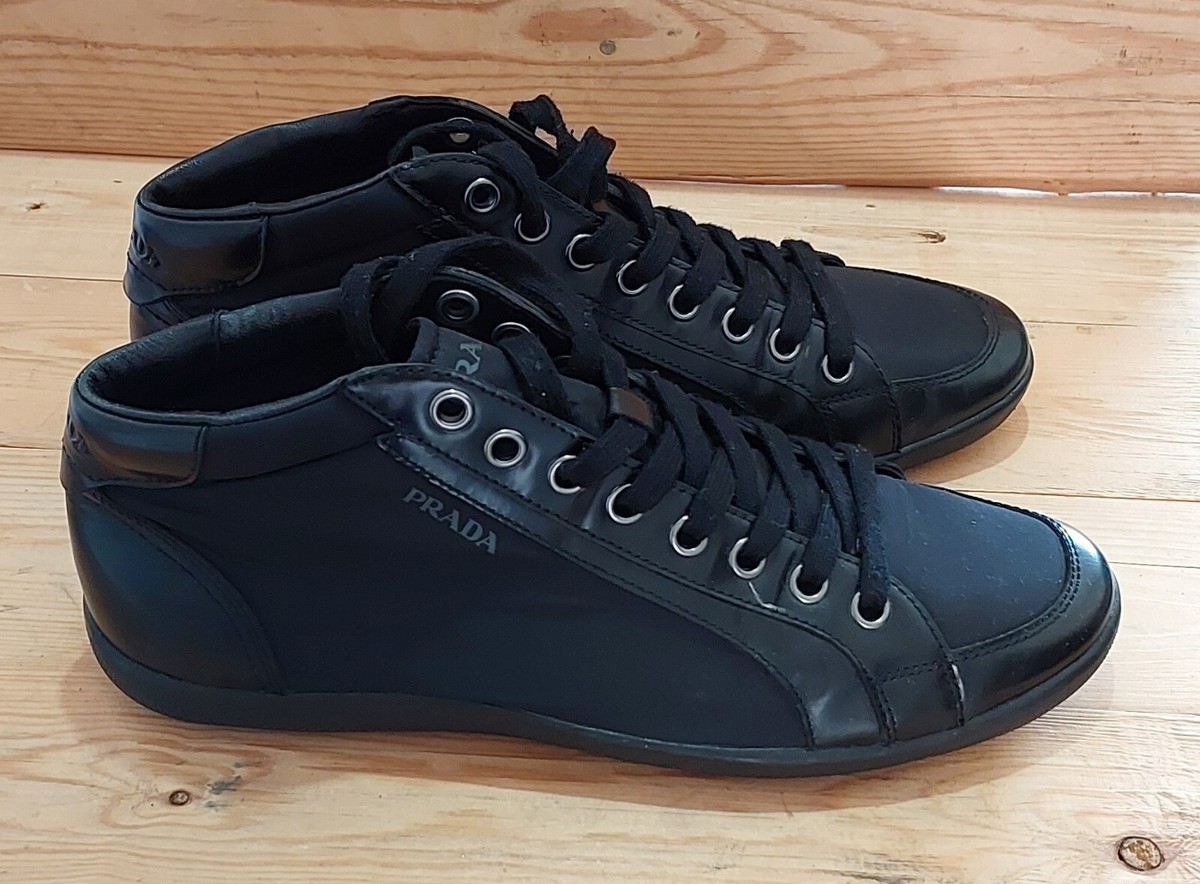 PRADA High top sneakers black size 9 US / 8 Uk / 42EU prada Black