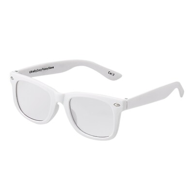 Weiß Kinder Kinder Kostüm Brille Verkleidung Jungen Mädchen Fake Klar Nerd