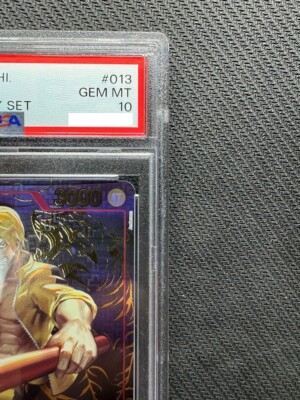 PSA 10 Sanji OP01-013 1st Anniversary Set Promo ONE PIECE PSA 10 Sanji OP01-013 1st Anniversary Set Promo ONE PIECE