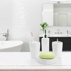 White Ceramic Bathroom Accessories Set, 4-Piece