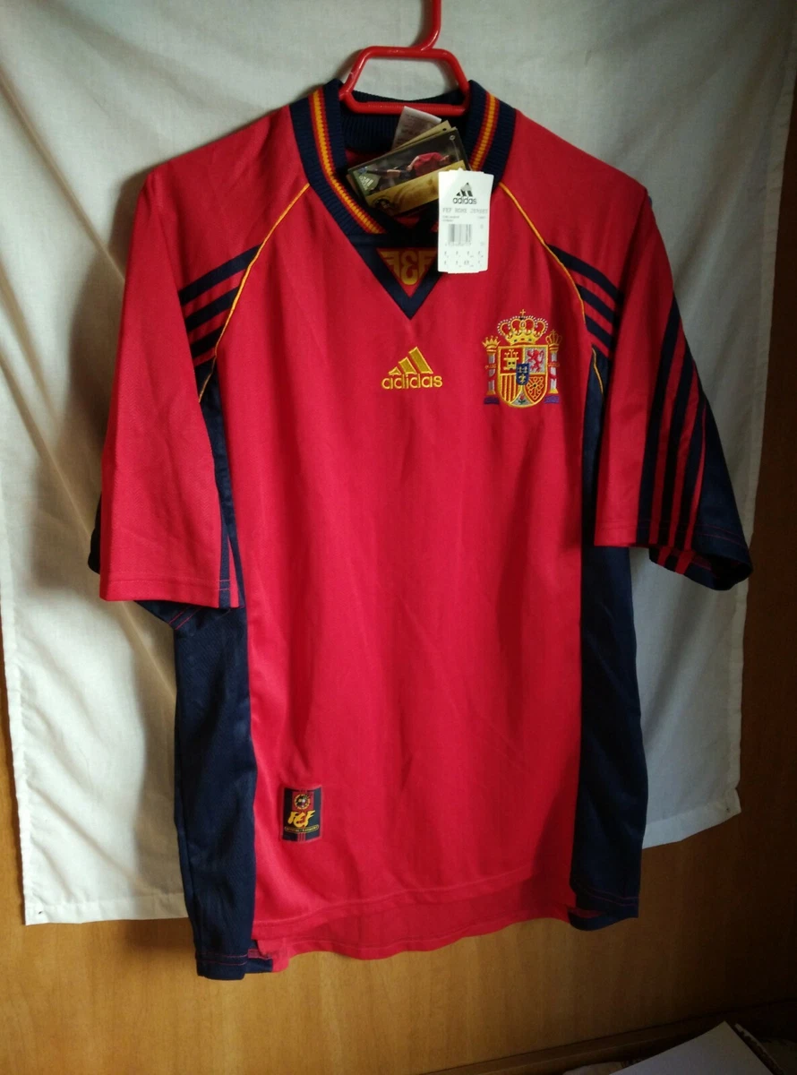 camiseta de fútbol SELECCION ESPAÑA away ADIDAS 1998 #10 raul