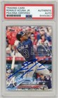 Ronald Acuna Jr 2018 Topps Holiday Mega Auto Rookie Card HMW50 - PSA/DNA