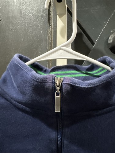 MASTERS COLLECTION 1/4 Zip Pullover Sweatshirt Pima Cotton Golf Navy Men’s Sz L - Picture 12 of 14