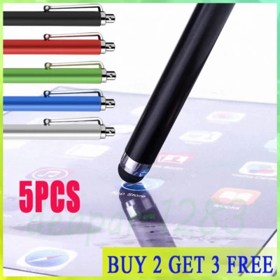 5 x STYLUS PENS SCREEN TOUCH RUBBER TIP FOR TABLET ANDROID MOBILE PHONES NEW UK