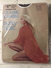 Classic Charm Pantyhose One Size Fits S-M-L Taupetone Super Stretch Vintage