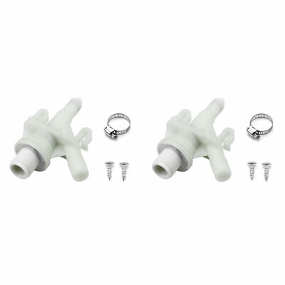 4x Plastic Water Valve Kit For Dometic 300 310 320 Series RV Toilet 4x Plastic Water Valve Kit For Dometic 300 310 320 Series RV Toilet
