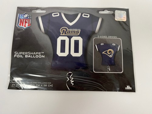 NIP LA Rams Football Jersey 24" Super Shape Foil Balloon Navy Blue White Gold - Picture 2 of 4