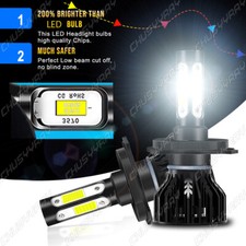 H4 4-sides LED Headlight Hi/Lo Bulbs For Honda CR-V 2008-2011 2012 2013 2014 CRV