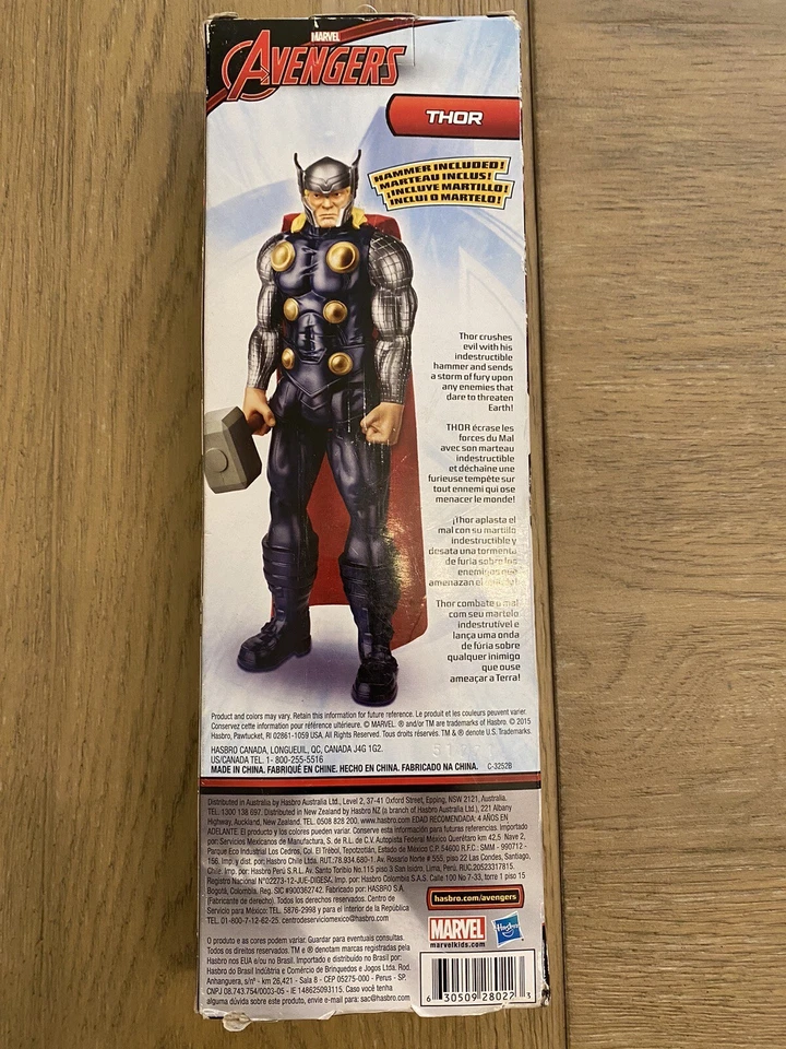 Boneco Marvel Avengers Titan Hero Series Thor 12 polegadas novo na caixa B1670 - Imagem 4 de 4
