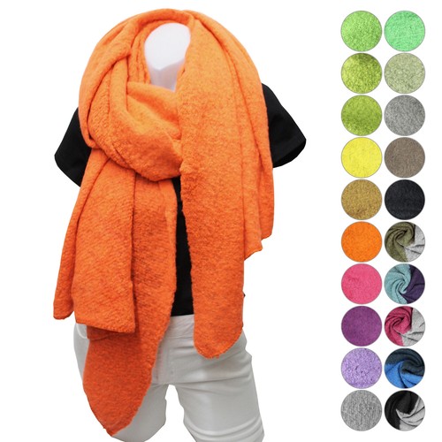 Sciarpa invernale XXL donna foulard plaid morbido scialle a maglia stola foulard multicolore - Foto 17 di 21