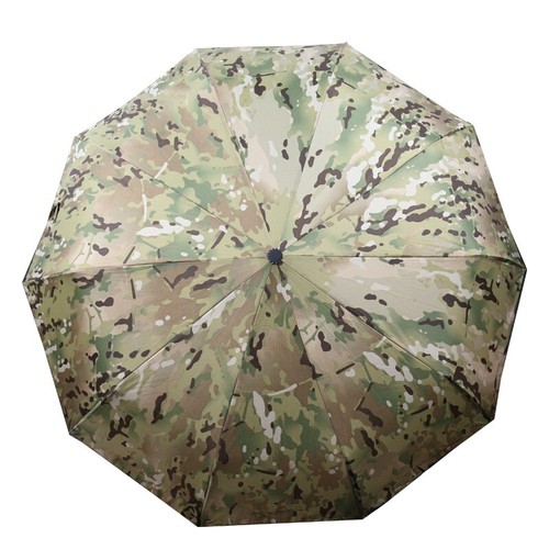 Tactical Folding Nylon Waterproof Rainproof Sunshade Umbrella Night Camouflage - Picture 12 of 39