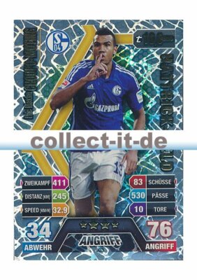 Match Attax Extra 14/15 - 603 - Eric Maxim CHOUPO-MOTING- Hattrick Held