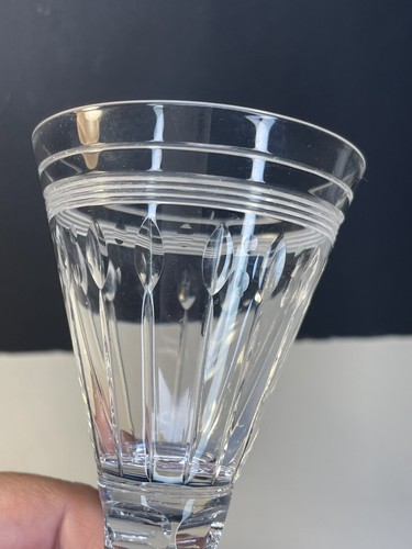 1 x Stuart Crystal Art Deco Oleta Wine Glasses Signed 5 3/8th (ref 2) - Picture 7 of 24