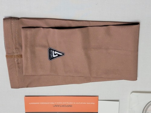 B-DRIVEN HIGH PREFORMANCE COMPRESSION GOLD ARM SLEEVE SIZE S/M NEW OPENED - Picture 4 of 5