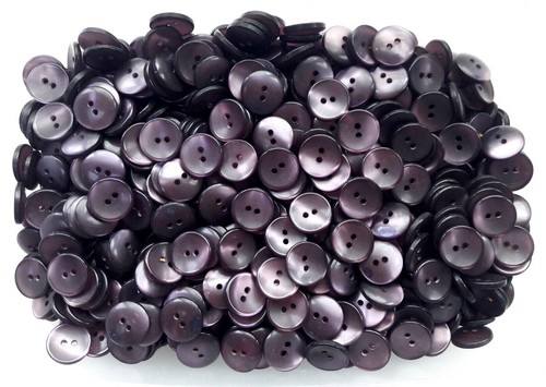 Buttons 16mm 26L Light Purple Pearlescent 2 Hole Polished Small Button W98A - Picture 4 of 24