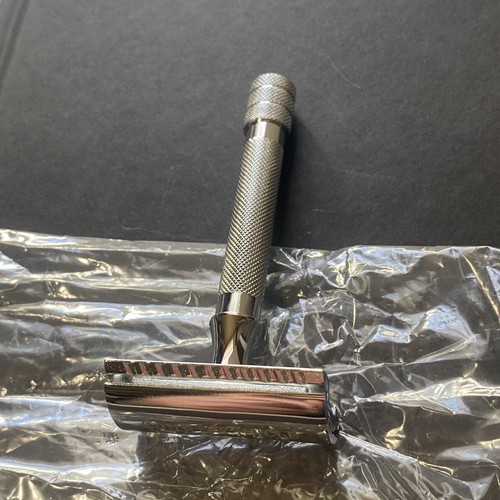 Brand New Stainless Steel 3 Piece Safety Razor Double Edged - Picture 2 of 5