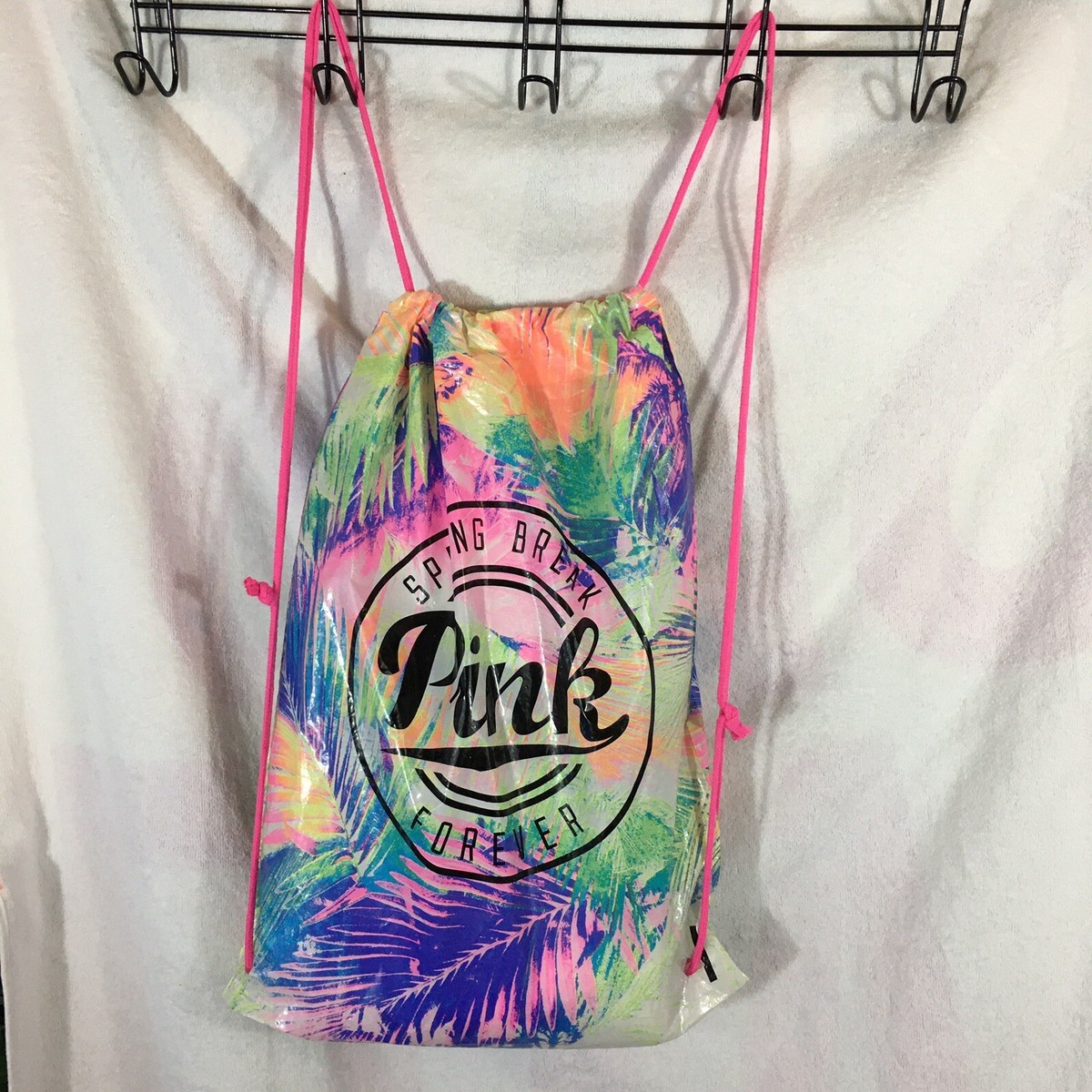 VS PINK Spring Break Forever Drawstring Backpack Bag 73708684.jpeg main image 3