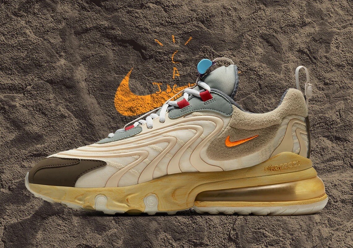 Size 9.5 - Nike Air Max 270 React ENG x Travis Scott Cactus Trails