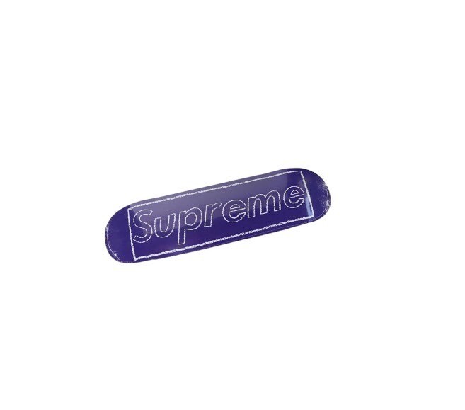 スケートボード Supreme - KAWS Chalk Logo Skateboard Violet Supreme x KAWS Chalk Logo Skatedeck (Purple) – Post Modern