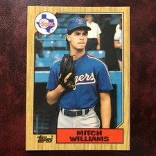 1987 Topps TIFFANY Set MITCH WILLIAMS ROOKIE #291 RANGERS ** MINT ** HIGH GRADE 